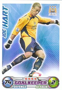 Joe Hart Manchester City 2008/09 Topps Match Attax #163